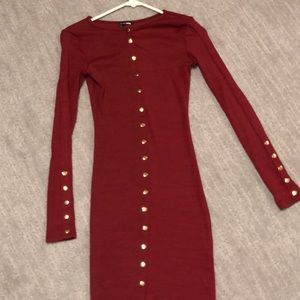 Long button down dress